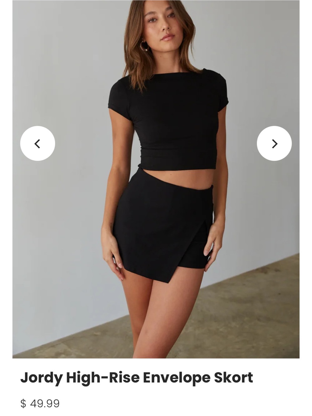 American Threads Linen Skort